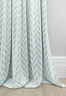 Chevron Stripe, Duckegg - Made to Measure Curtains